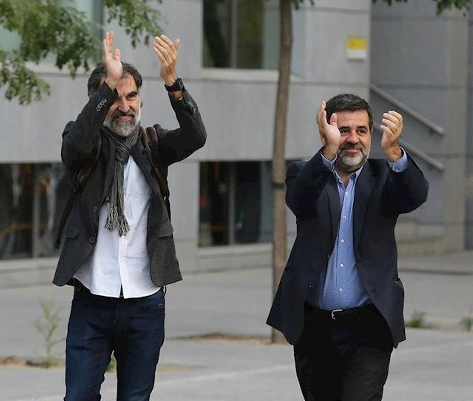Jordi Sánchez y Jordi Cuixart