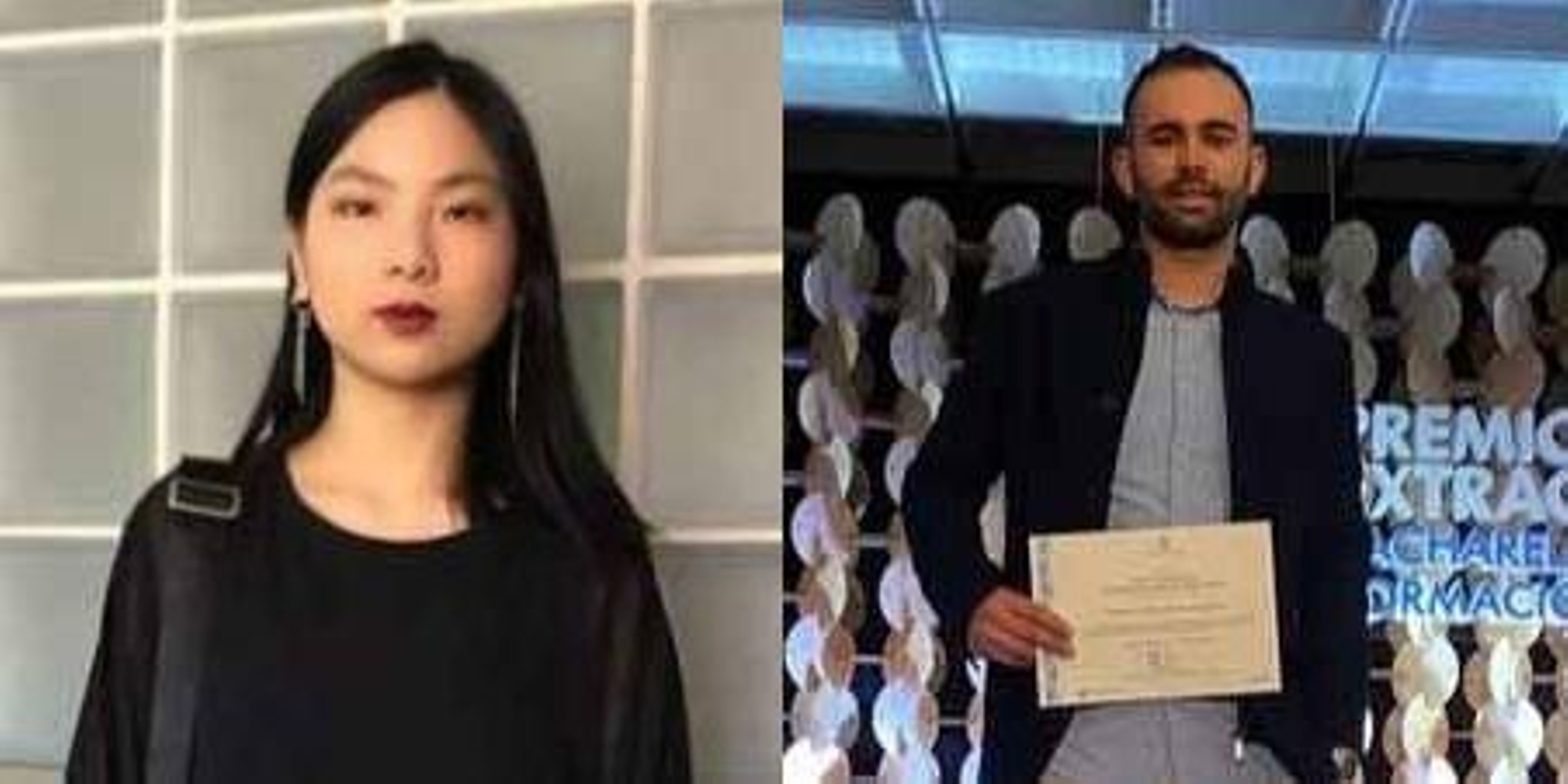 ZOE LING CENDÓN FERREIRO Ex alumna del instituto Santa Irene y ROBERTO CARLOS ÁLVAREZ Ex alumno del CIFO Valentín Paz Andrade