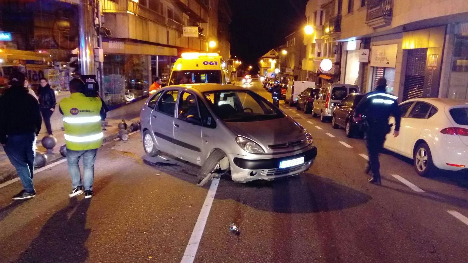 Imagen del coche tras el accidente