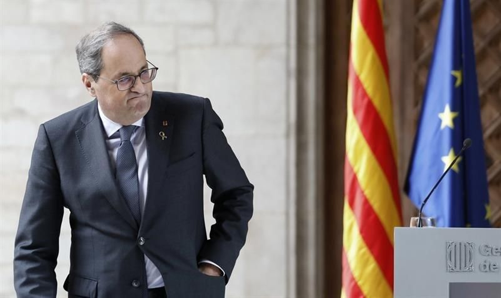 El presidente de la Generalitat, Quim Torra