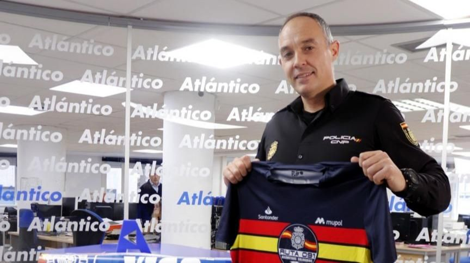 Antonio Perera, en el set de Altántico.