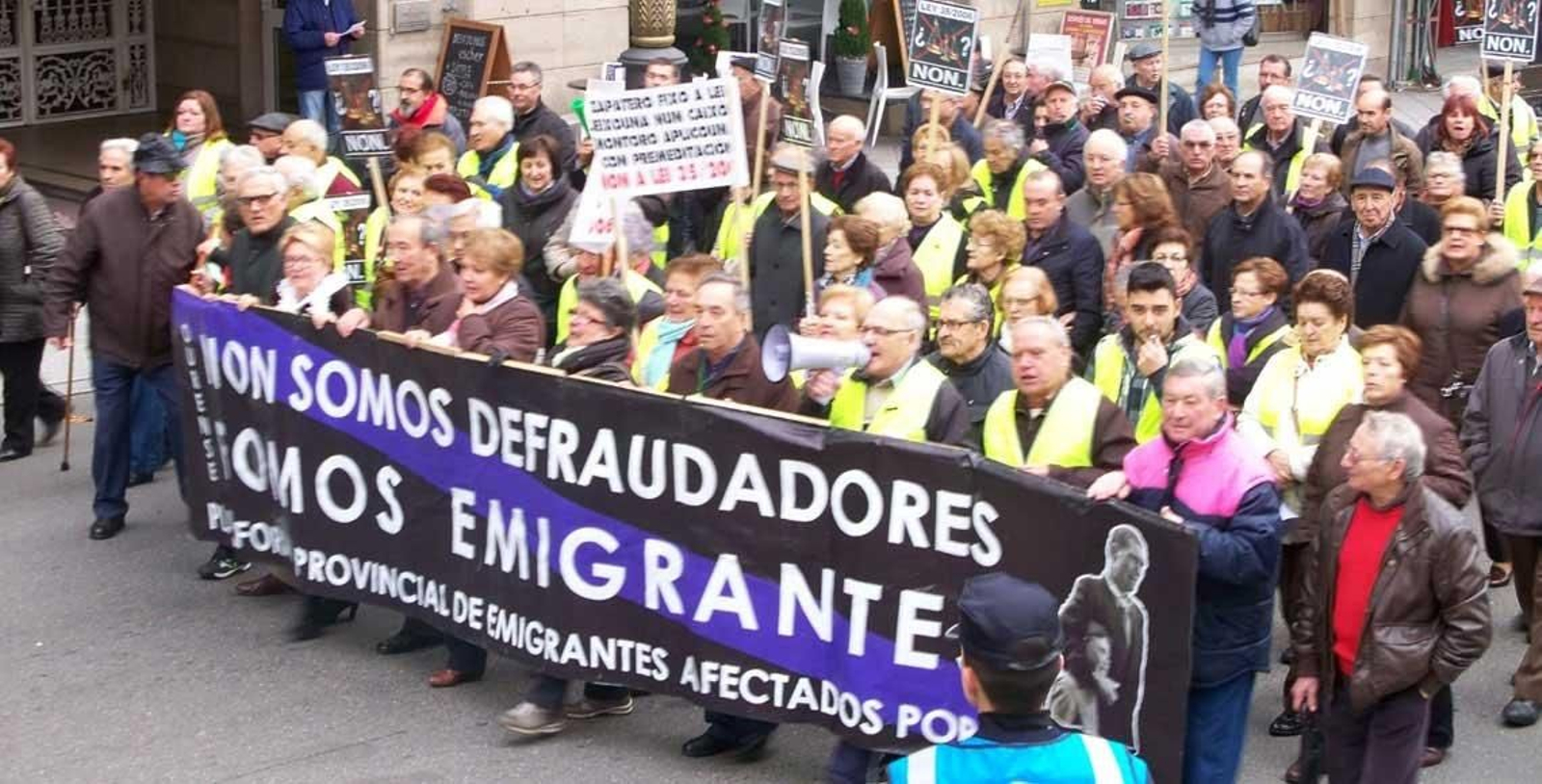 La manifestación del pasado diciembre en Ourense marcó un punto de inflexión en las movilizaciones de los retornados.
