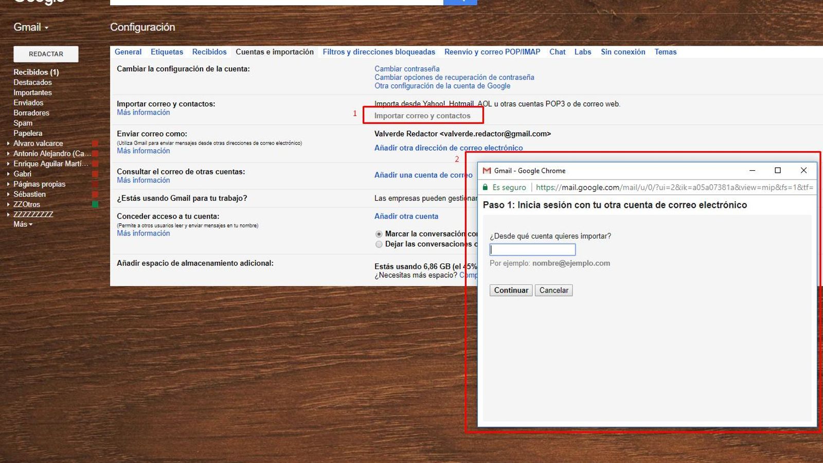 Ahora puedes vincular tu cuenta de Hotmail en Gmail 2
