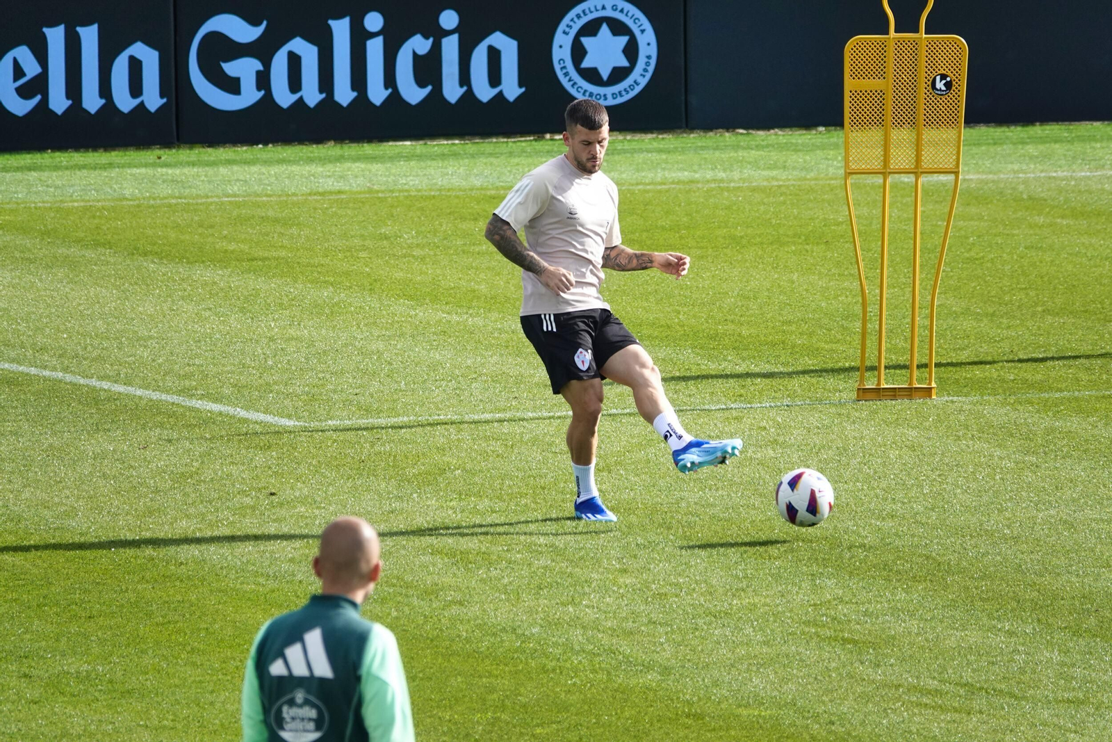 Entrenamiento del Celta en Mos.