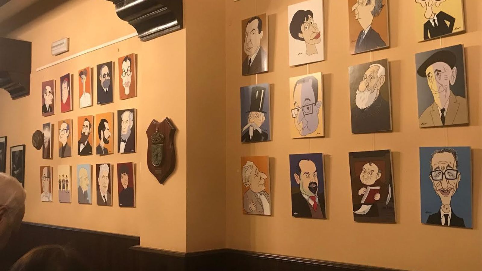 Caricaturas de 60 años de Días das Letras Galegas realizadas por Siro López Lorenzo