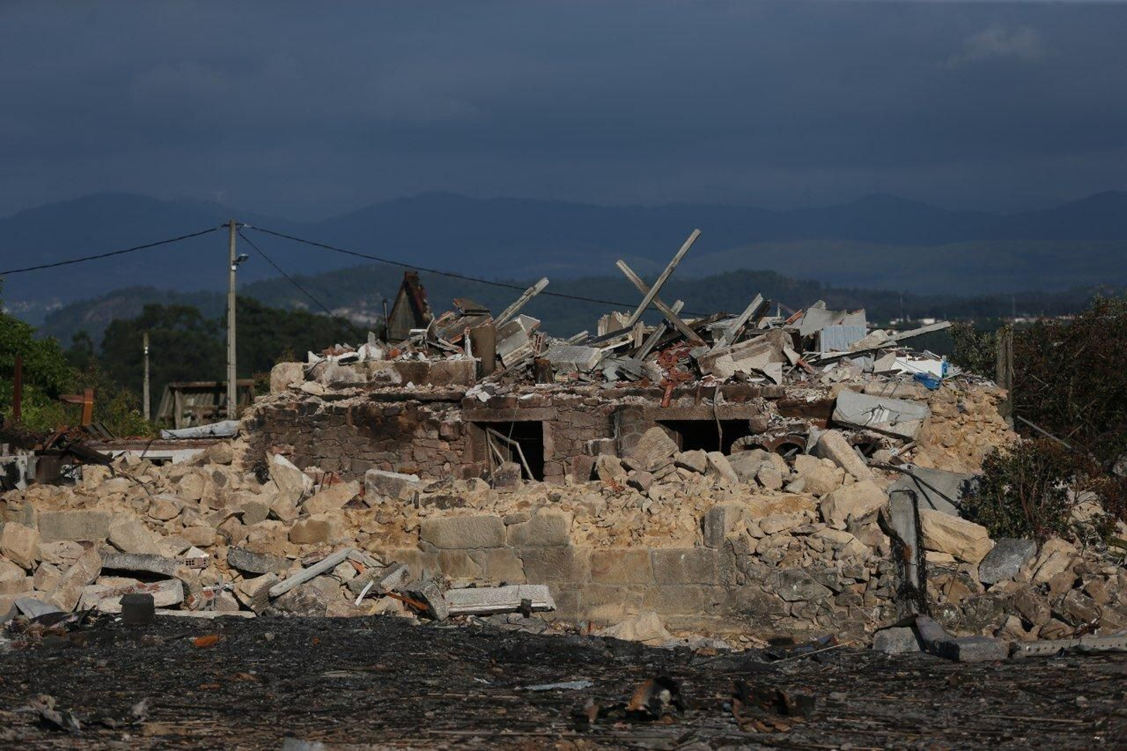La 'zona cero' de la explosión de Tui  Alberte 06