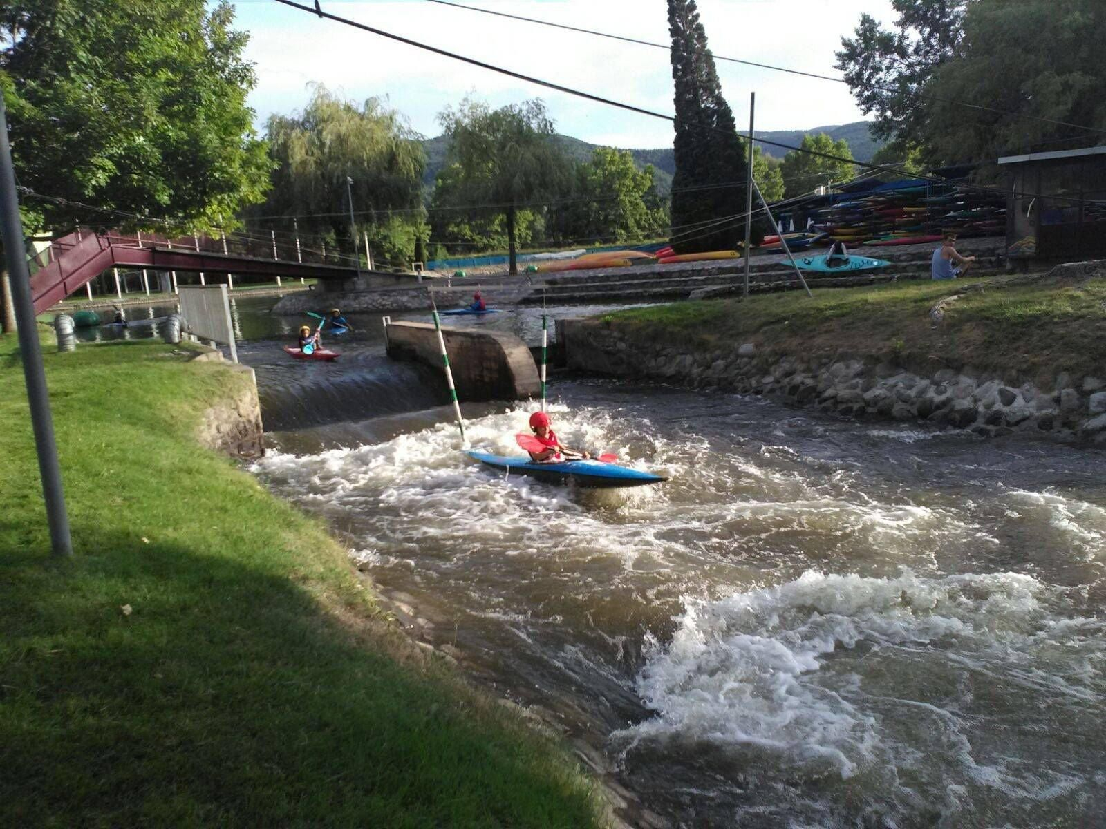 Competición de slalom.
