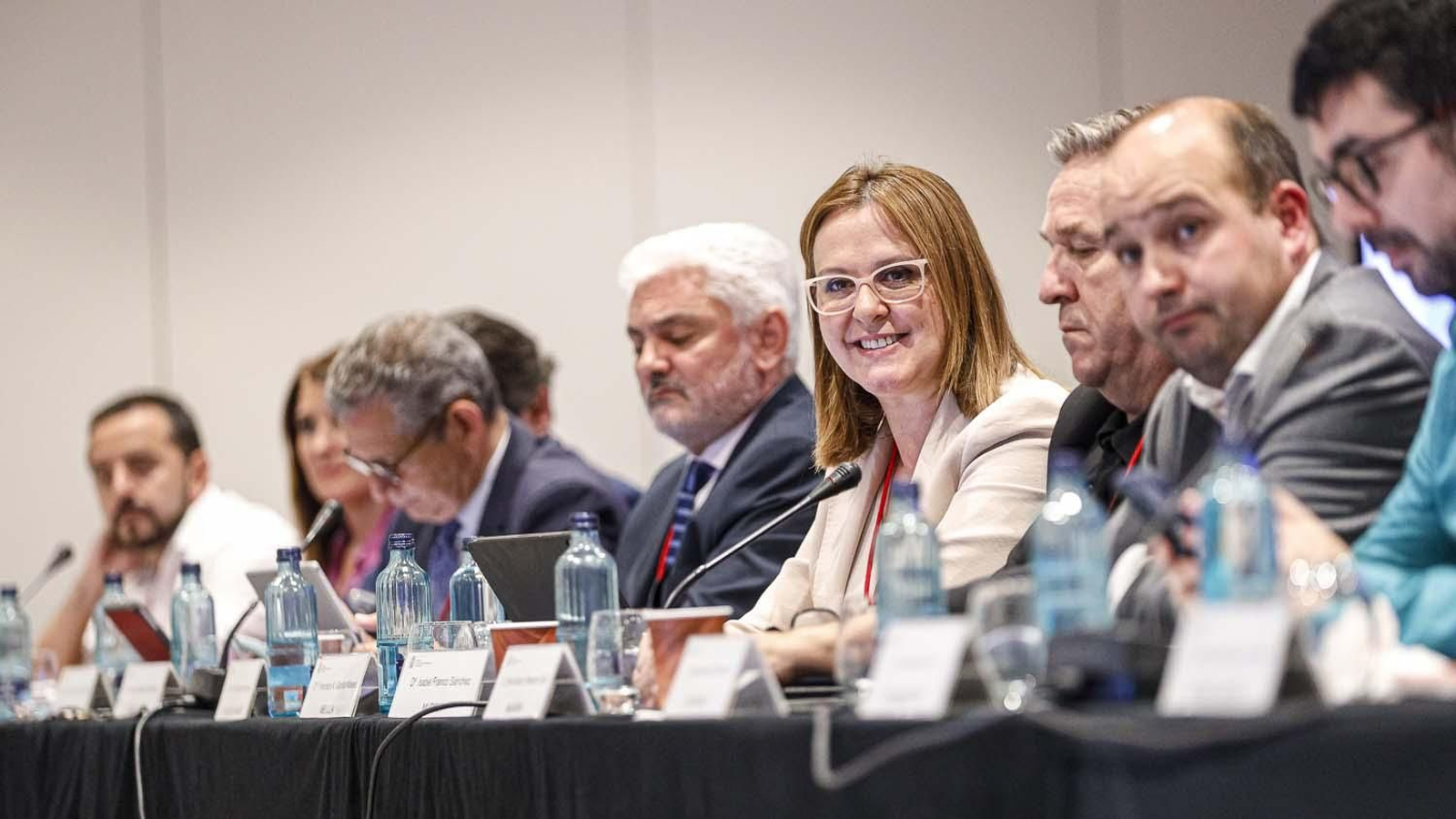 Isabel Franco durante la sesión del Pleno del VIII Mandato del Consejo General de la Ciudadanía en el Exterior