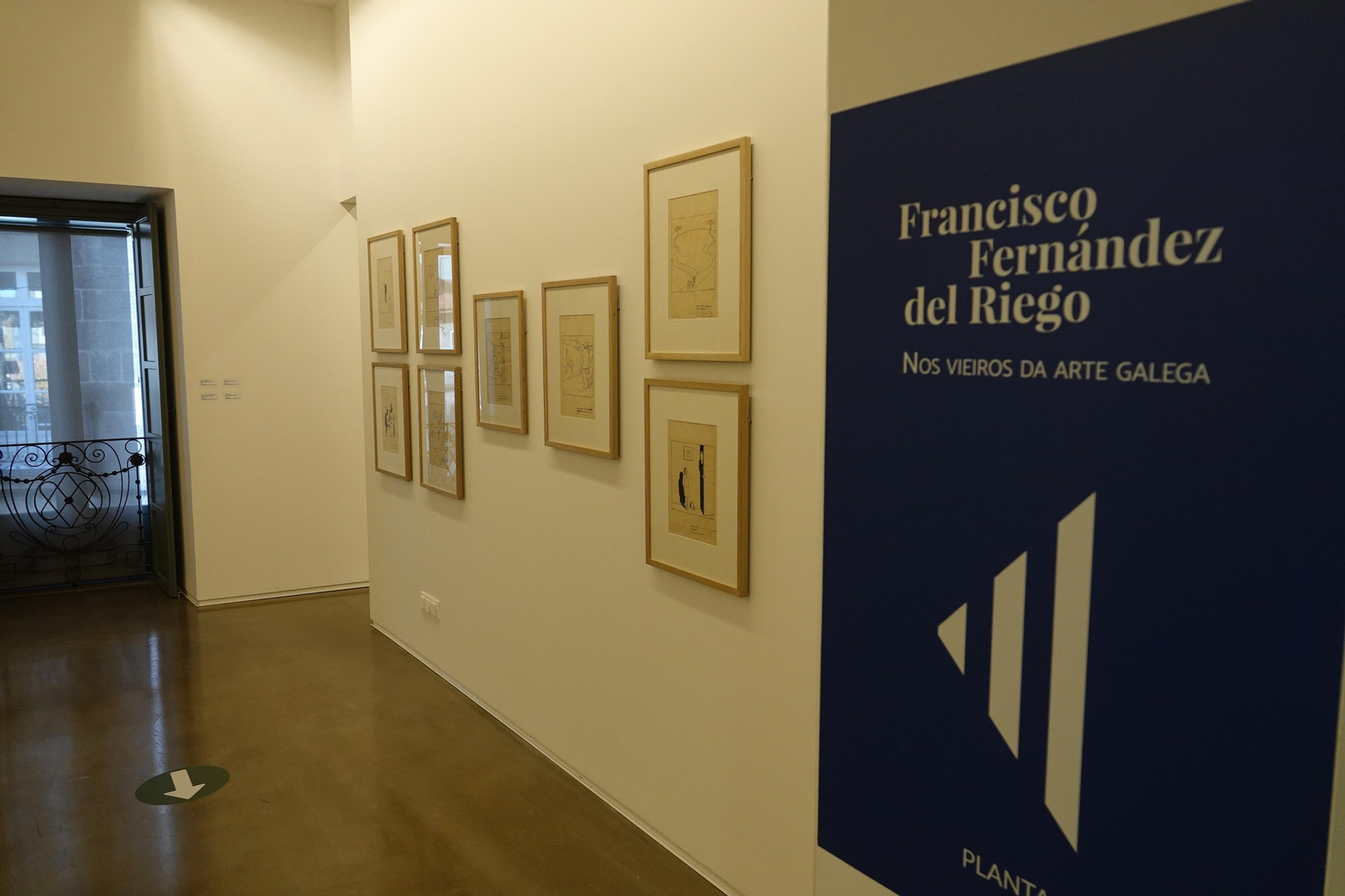 Presentación en la Pinacoteca de "Nos vieiros da arte galega", sobre a colección municipal de Francisco Fernández del Riego.