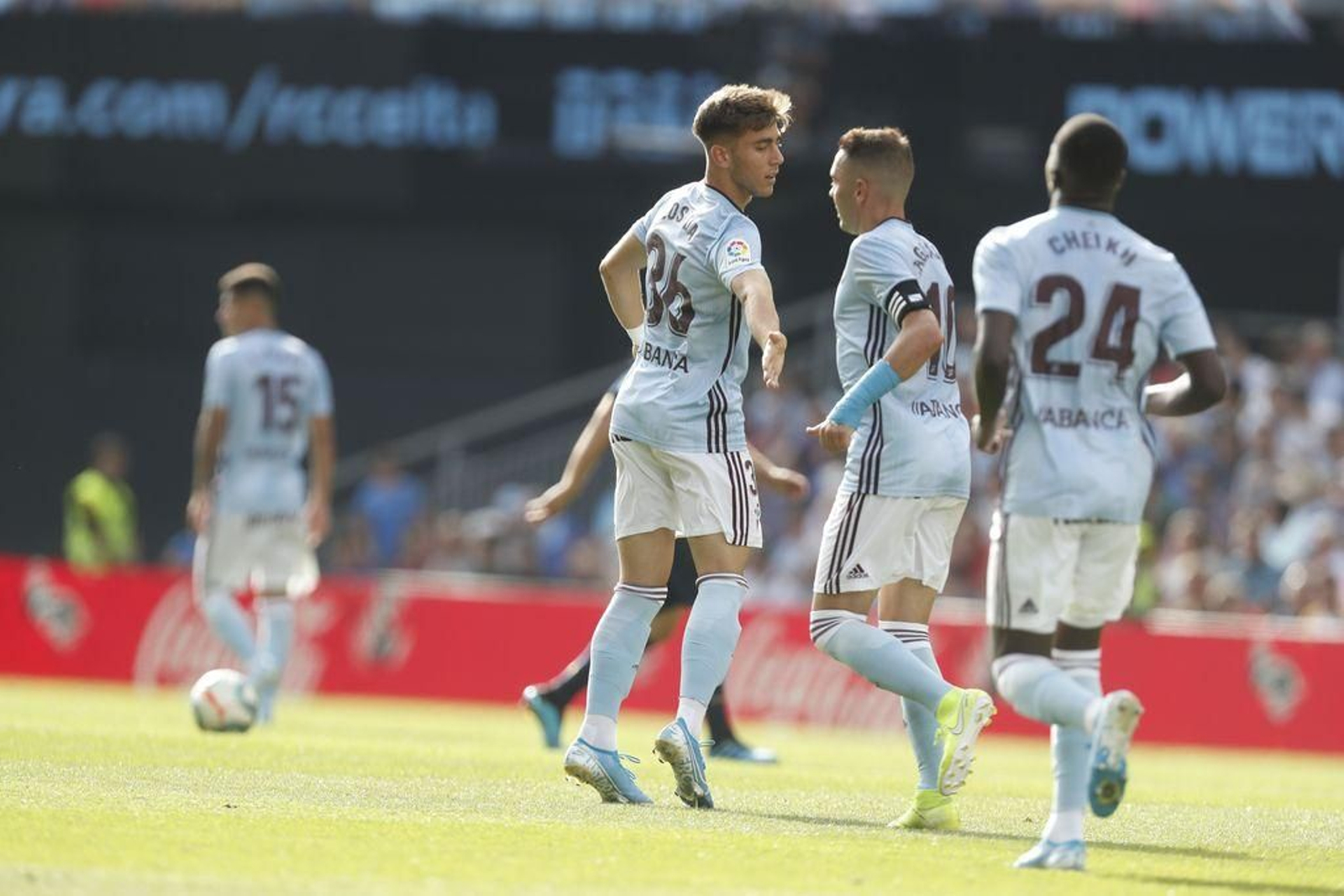 Losada cumplió ayer 19 años, mientras Aspas celebraba sus 33.