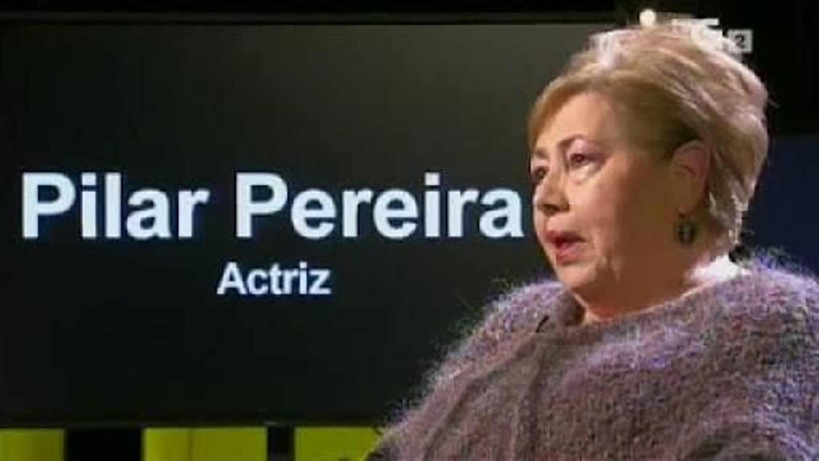 La actriz Pilar Pereira