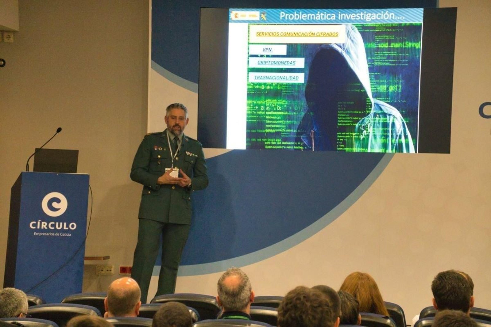 Alberto González, jefe de los equipos contra la ciberdelincuencia de la Guardia Civil de A Coruña.