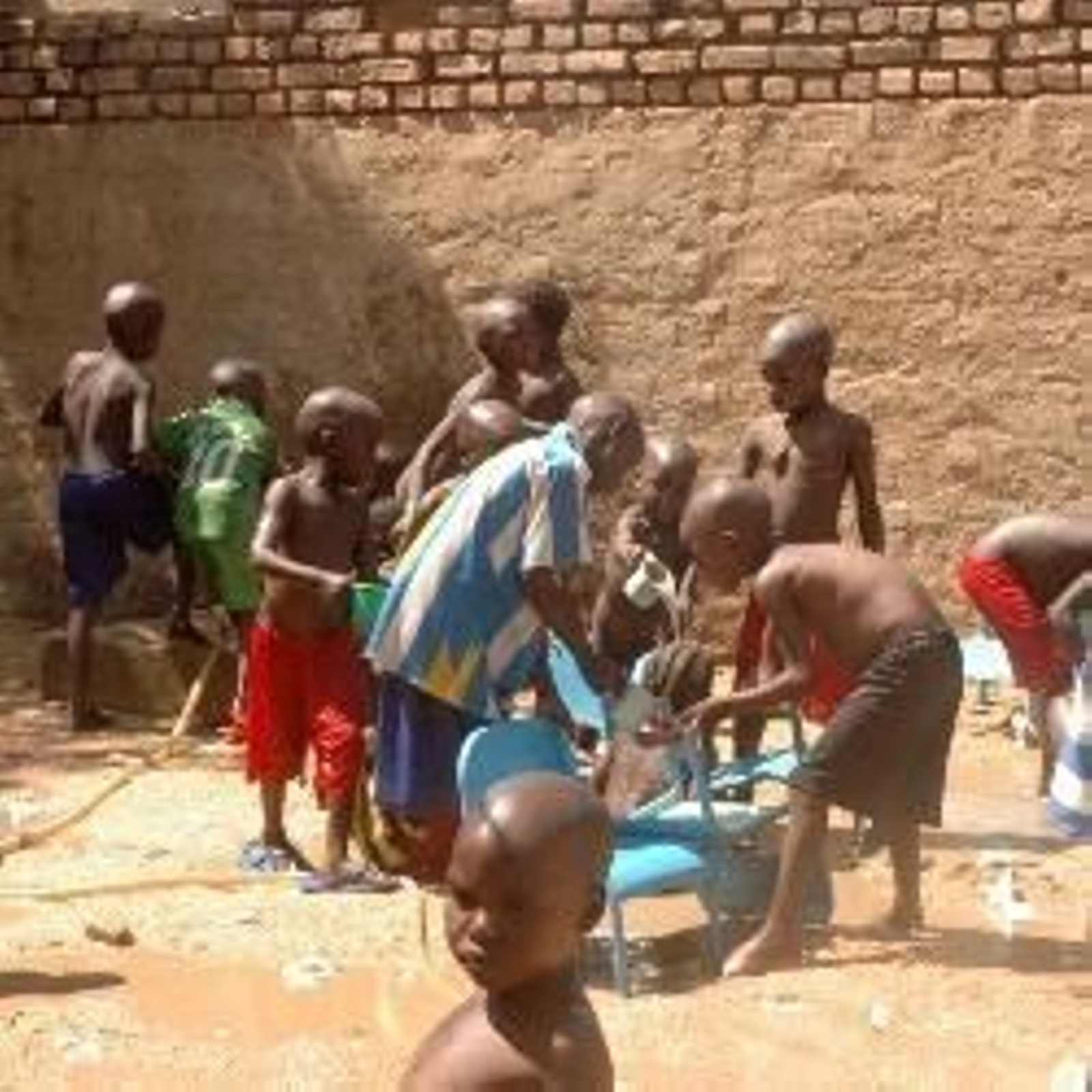 Niños jugando en Chad.