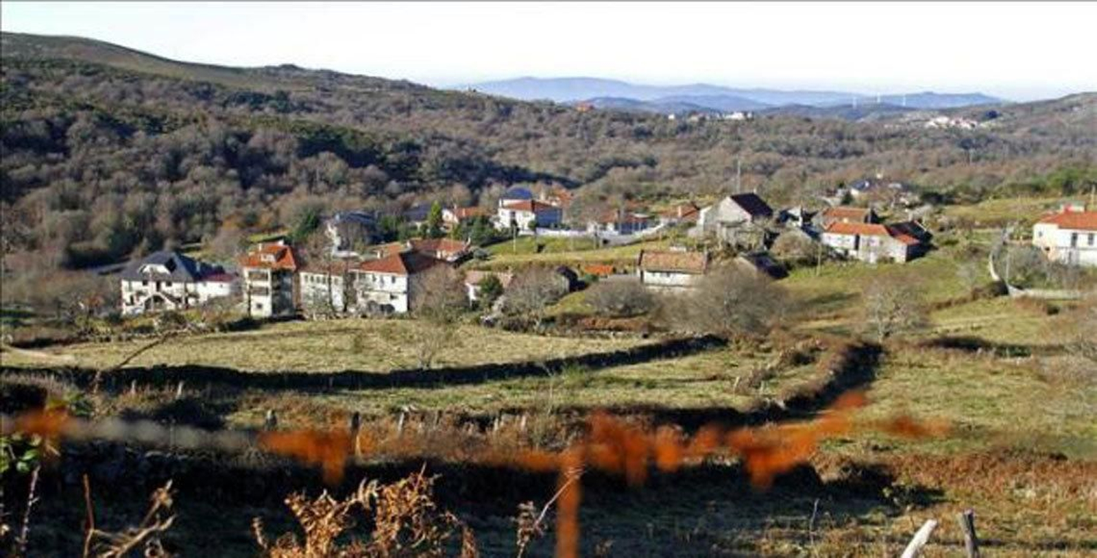 El barrio de Pigargos en la parroquia de A Xesta donde se alquilan las casas.