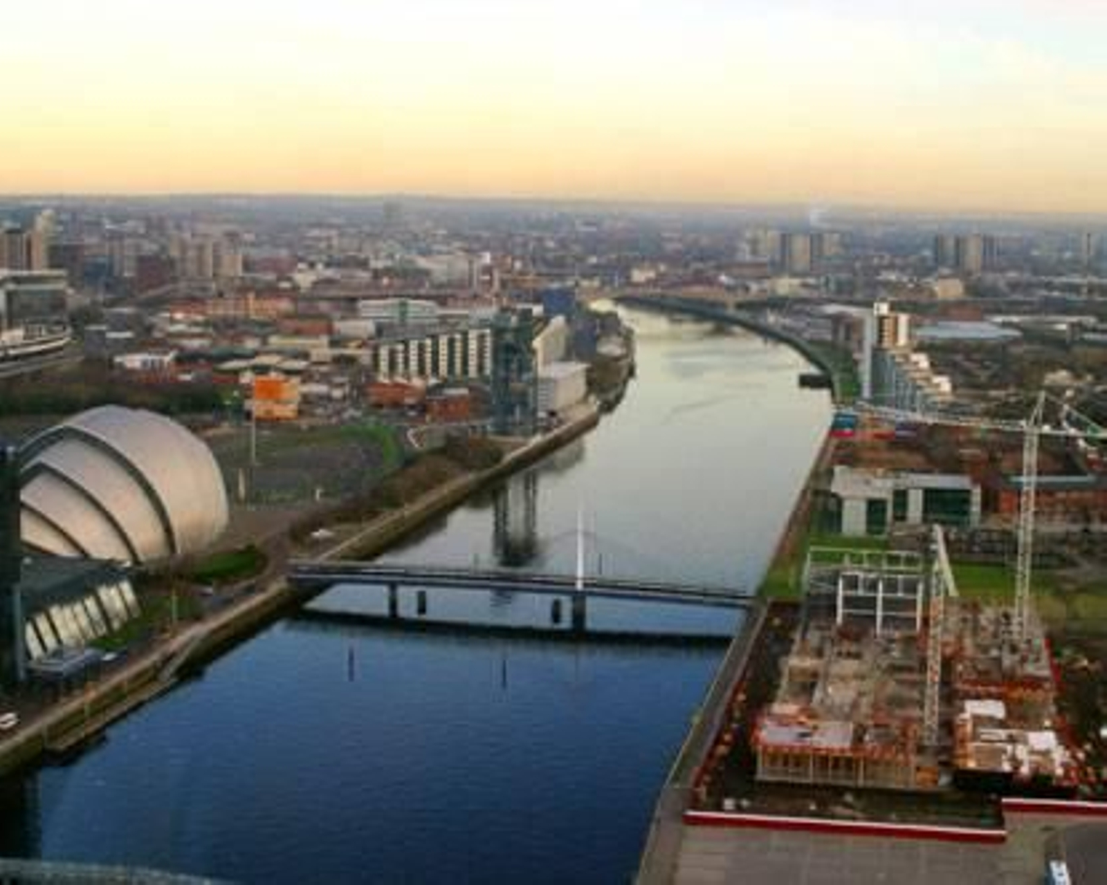 Vista aérea de Glasgow.