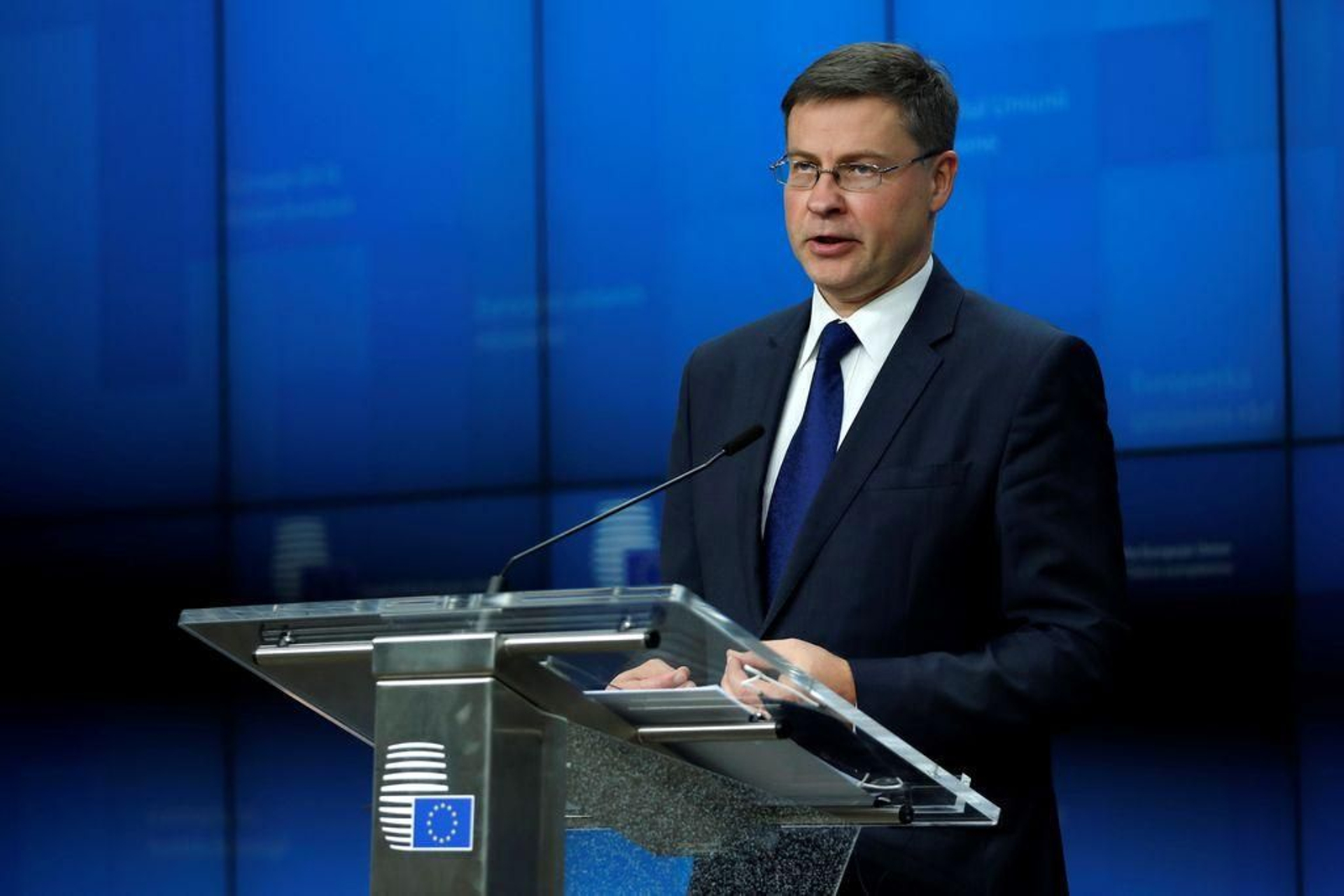 Valdis Dombrovskis, vicepresidente de la Comisión Europea.