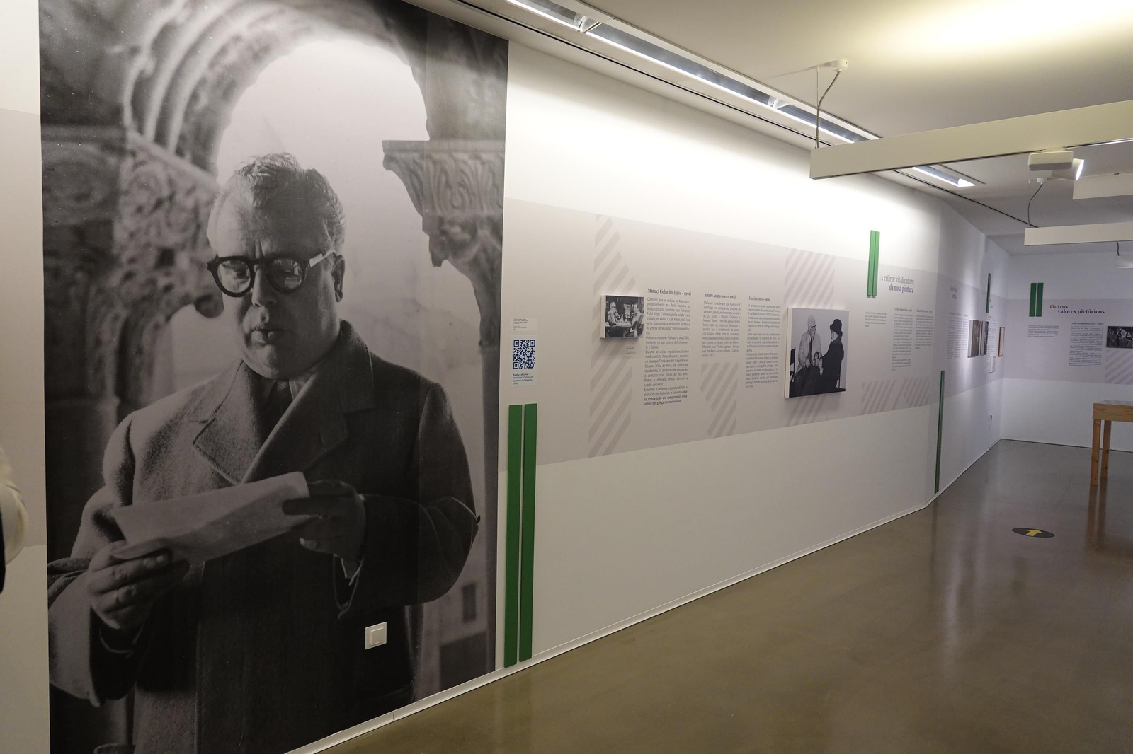 Presentación en la Pinacoteca de "Nos vieiros da arte galega", sobre a colección municipal de Francisco Fernández del Riego.