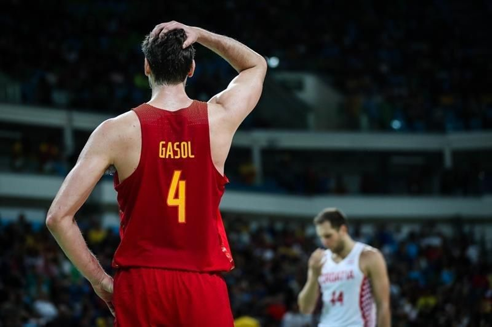 El jugador del equipo olímpico de España Pau Gasol