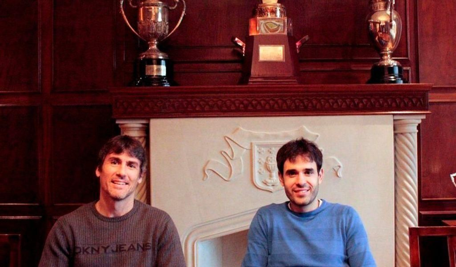 Mario Bermejo y Borja Oubiña, dos componentes del equipo de 'scouting' del Celta.