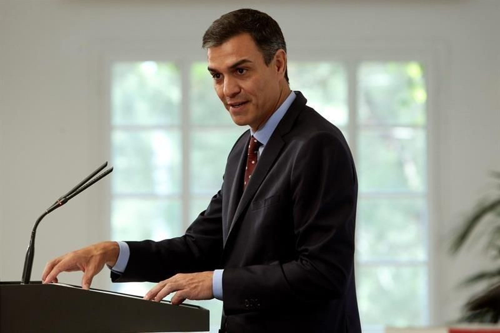 El presidente del Gobierno en funciones, Pedro Sánchez