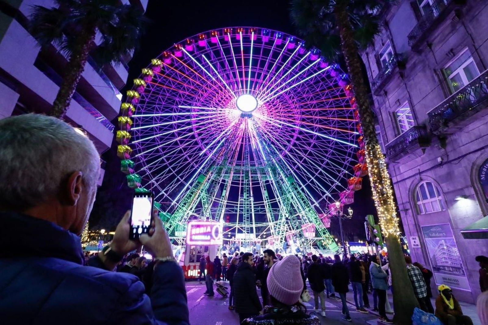 La noria, una de las atracciones donde se modificó el acceso.