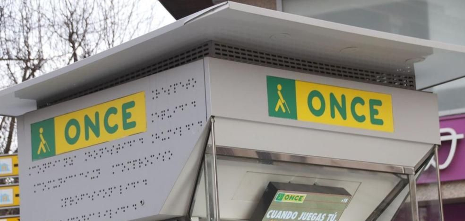 Un quiosco de la ONCE.