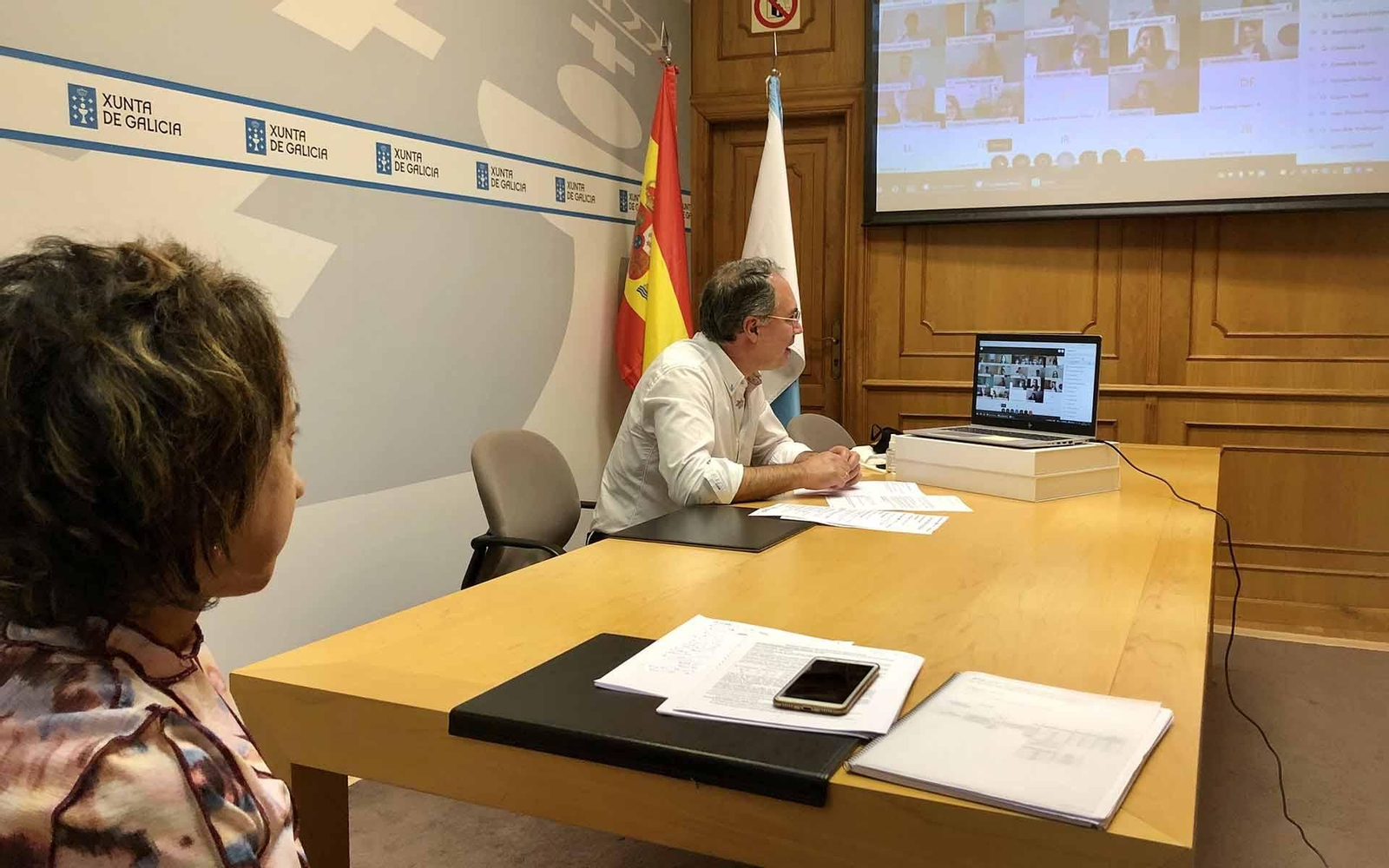 Imagen de la jornada dirigida a los becarios y becarias que van a cursar un máster en la Universidad de A Coruña