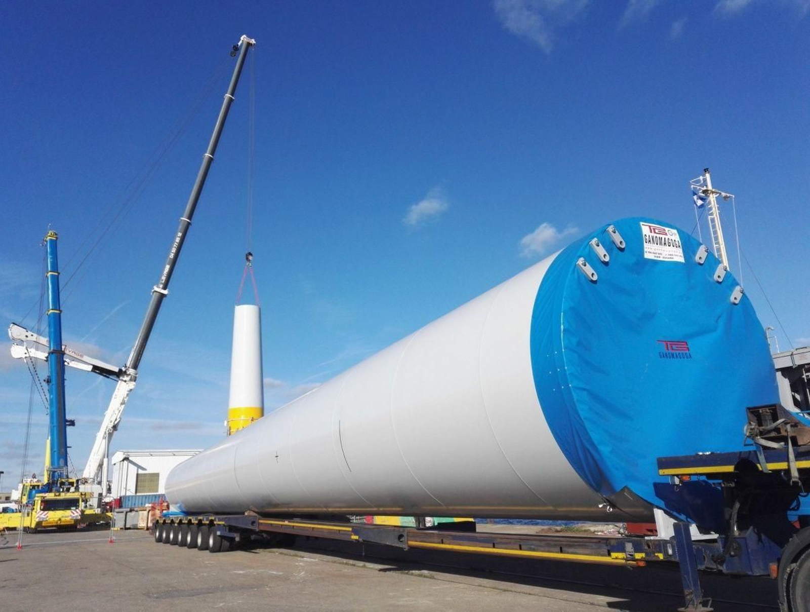 Ganomagoga es especialista en fabricación de torres eólicas en sus instalaciones de Ponteareas.