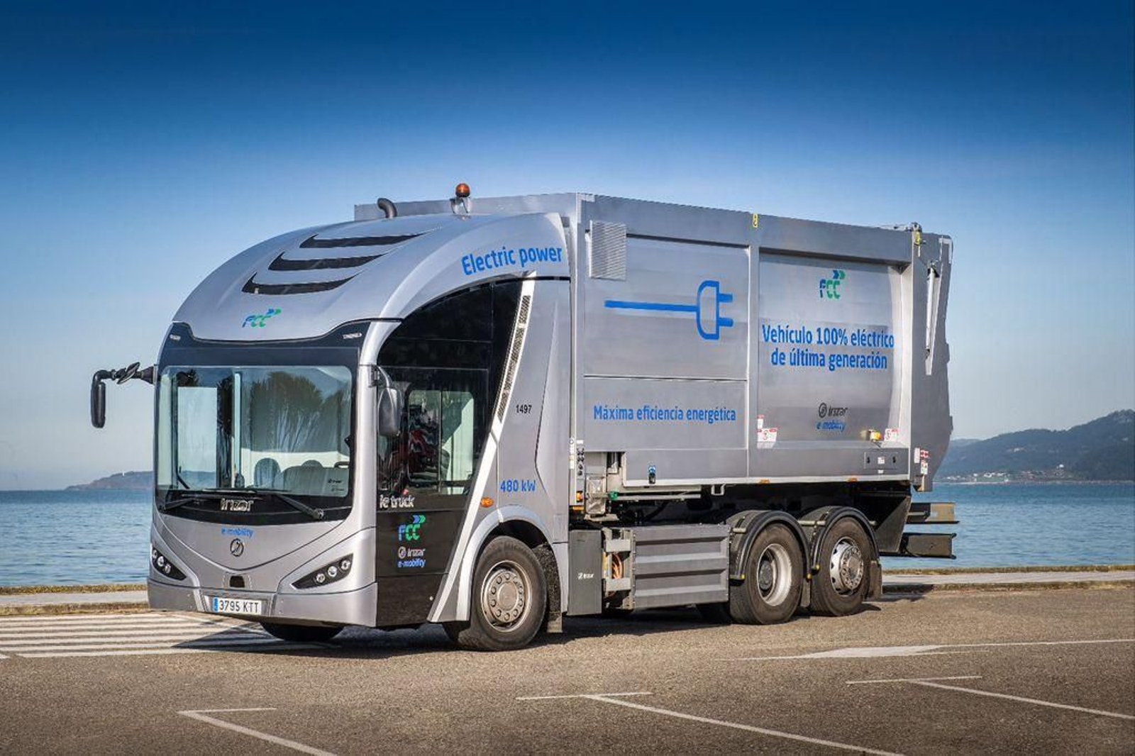 Un camión ecológico experimental para la limpieza