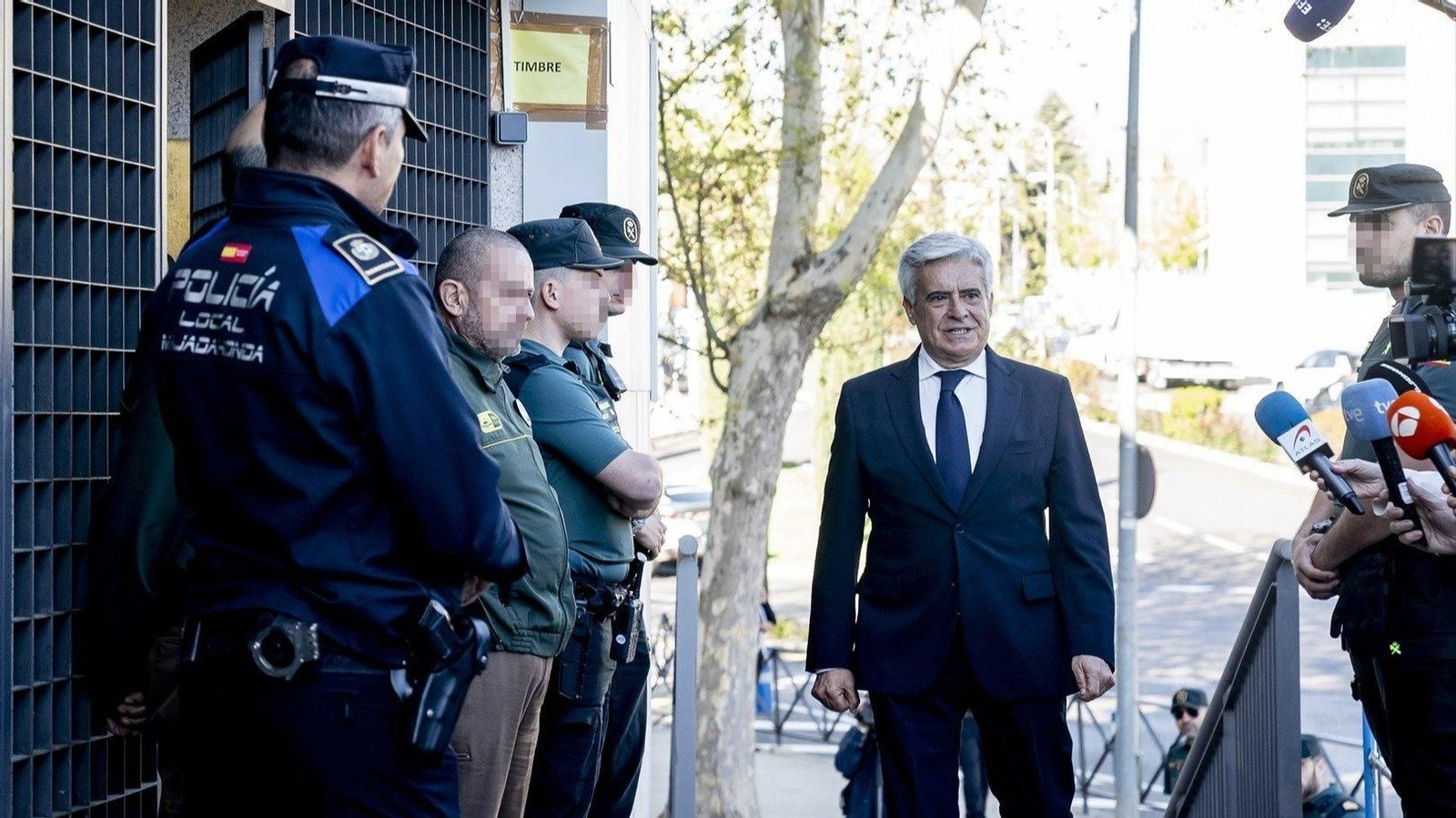 Pedro Rocha acudió a declarar ante el juez. // E.P.