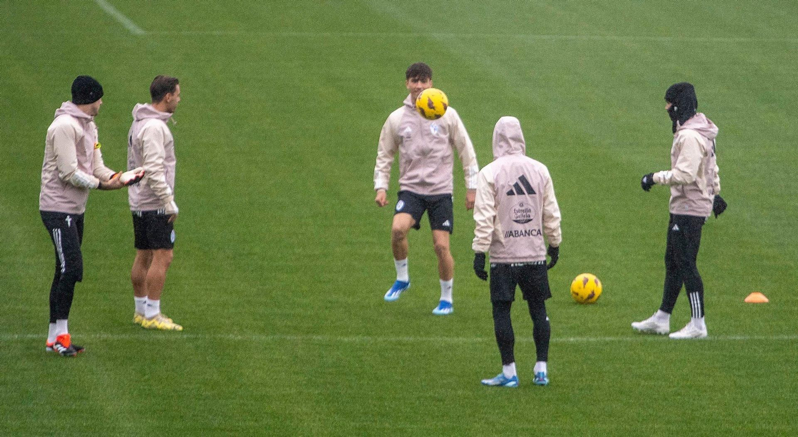 Entrenamiento del Celta en Afouteza.