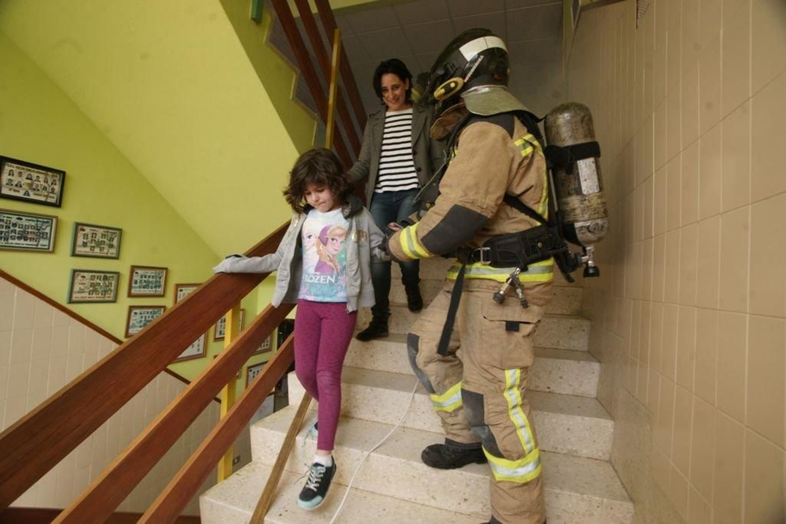 Simulacro en el colegio Celso Emilio Ferreiro