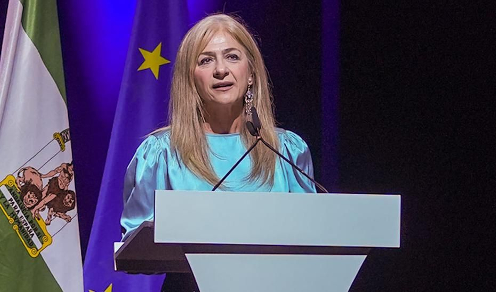 La consejera de Desarrollo Educativo y Formación Profesional, Patricia del Pozo, durante su intervención.