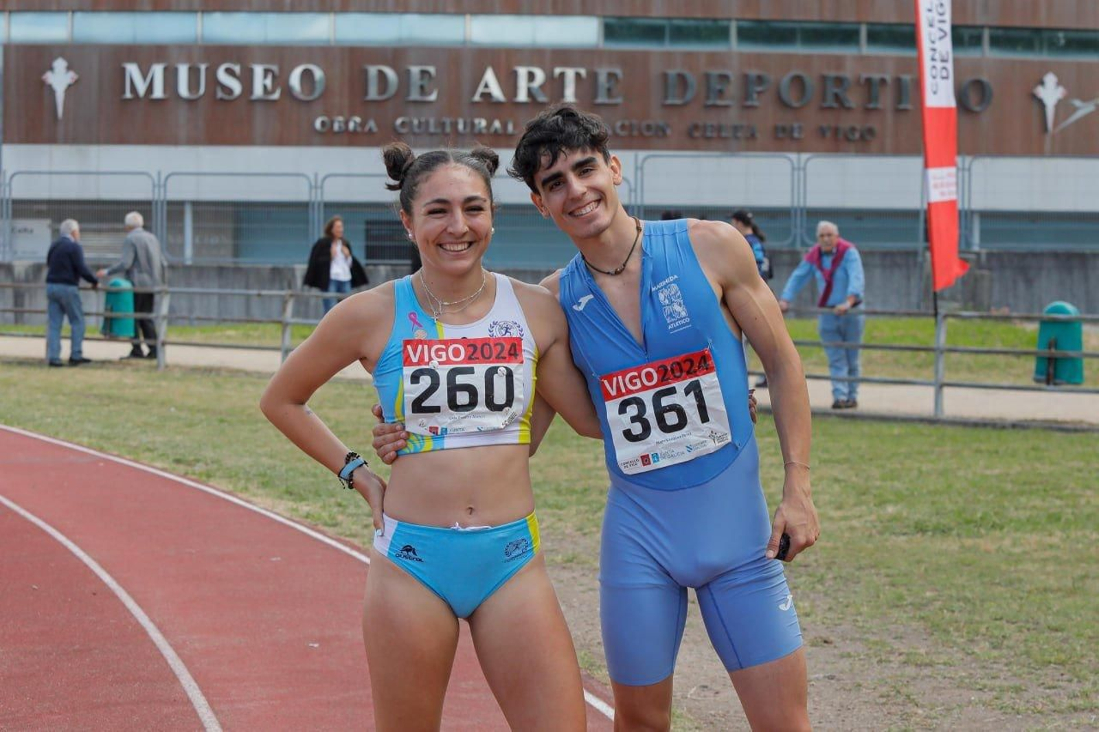 Campeonato Gallego de atletismo, en la pista de Balaídos.