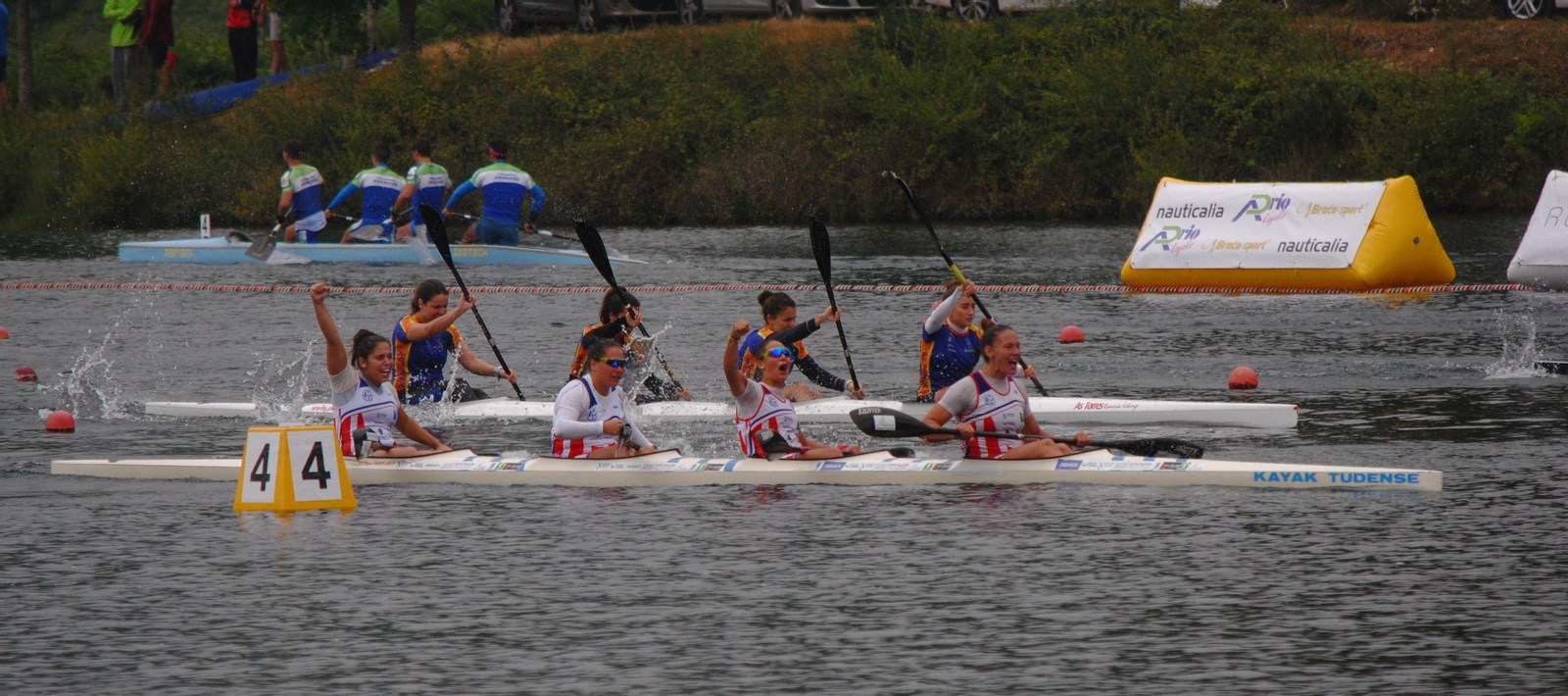Ana Varela, Carla Pérez Coya, Leticia Piña y Valeria Romero se impusieron ayer en la prueba de K4 200 metros.