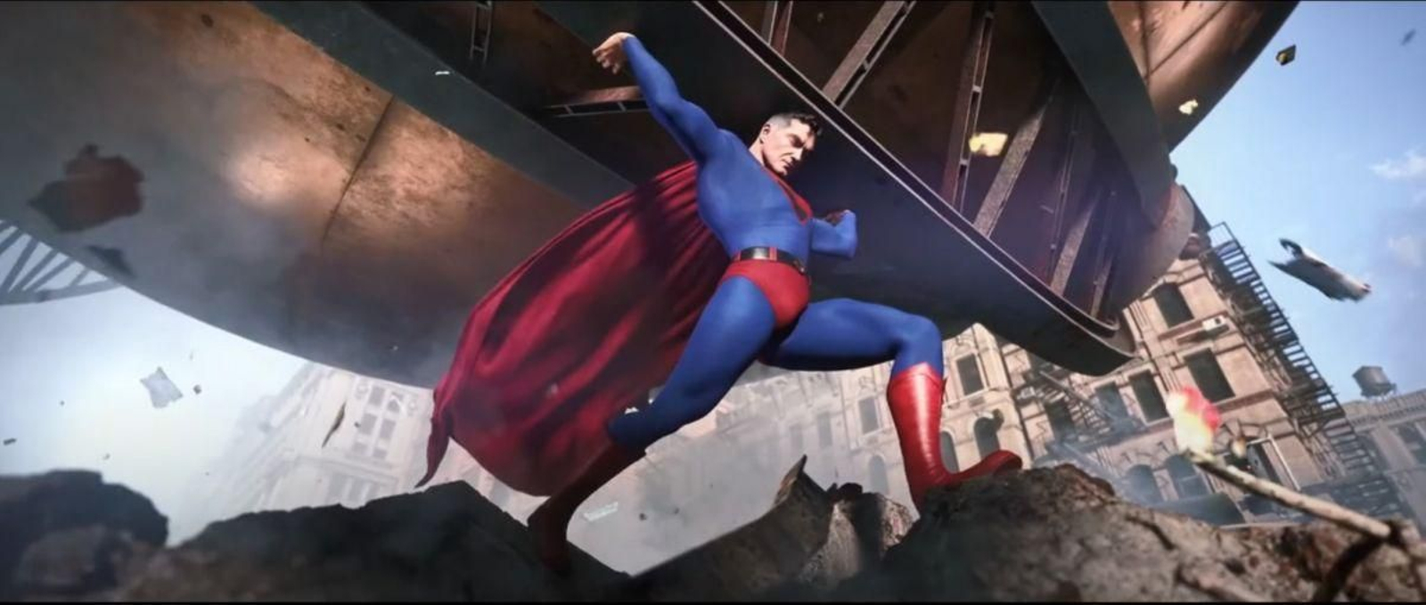 Una secuencia de “Superman. El despertar”, el corto que D´Vinci Produccións estrenó este domingo en Youtube.