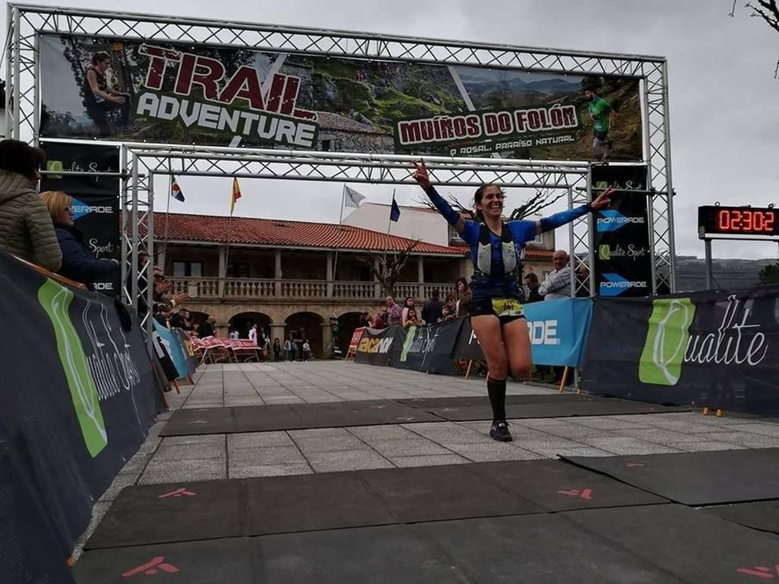 Cristina Rodríguez fue profeta en su tierra y se proclamó ganadora de la prueba de 21 kilómetros en O Rosal, su pueblo natal.