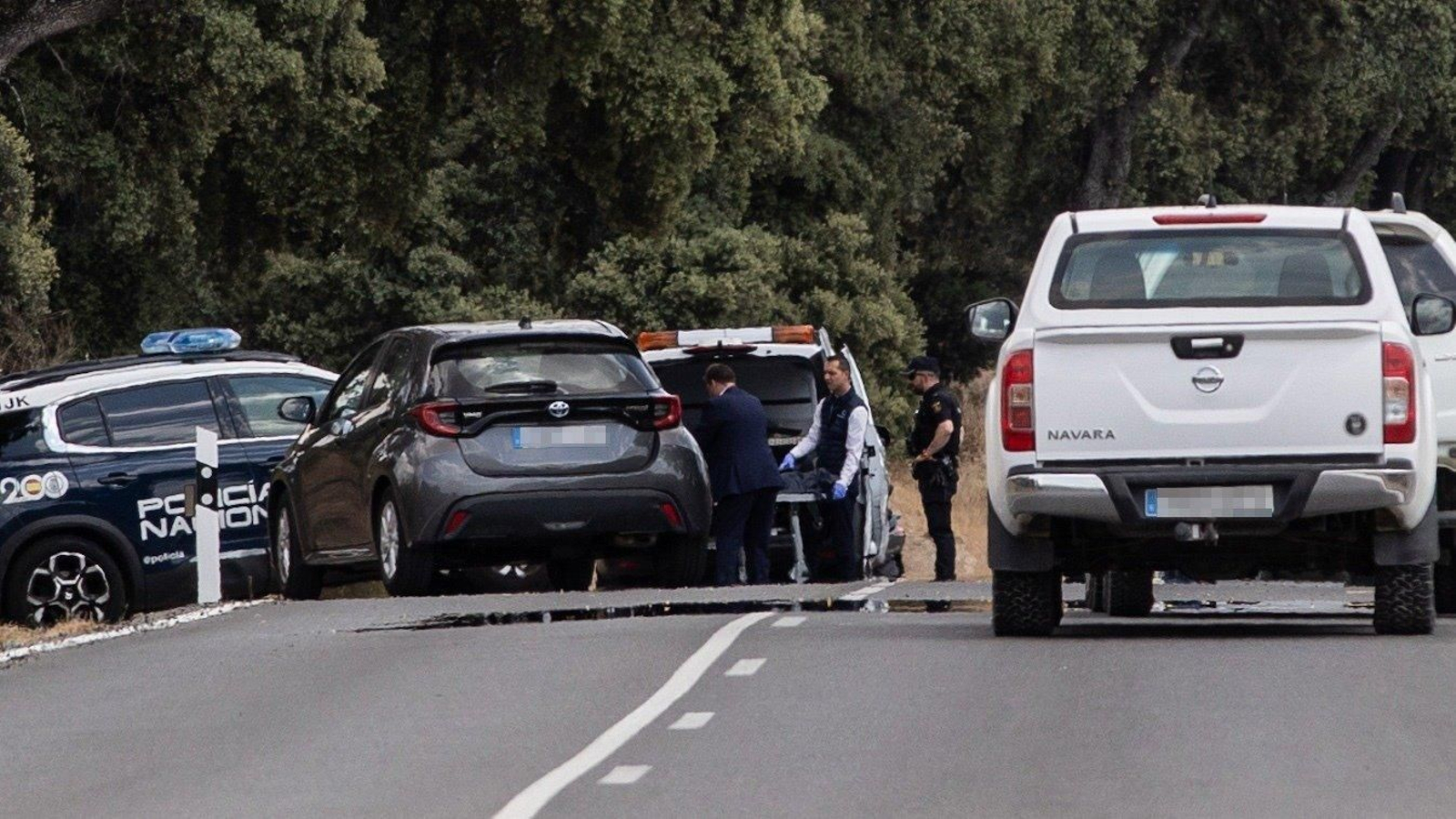 El lugar donde fue asesinado Borja Villacís. // E.P.