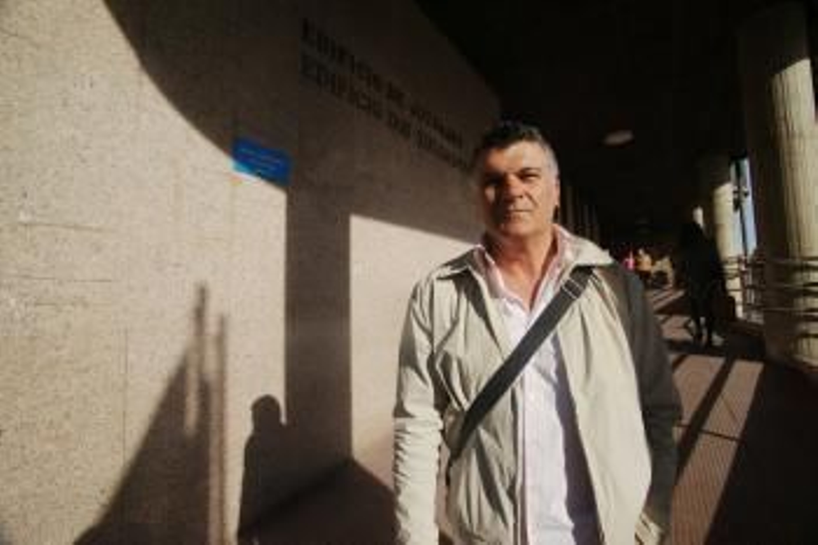 Juste, en los juzgados de Vigo, ayer.