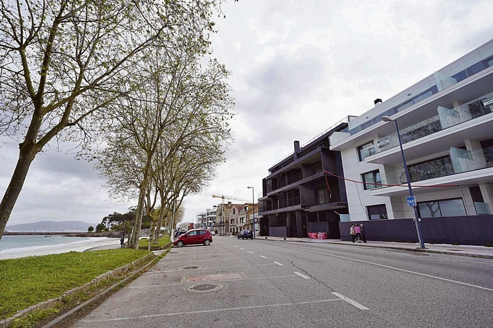 Una de las nuevas promociones de viviendas en la costa, en este caso en Canido.