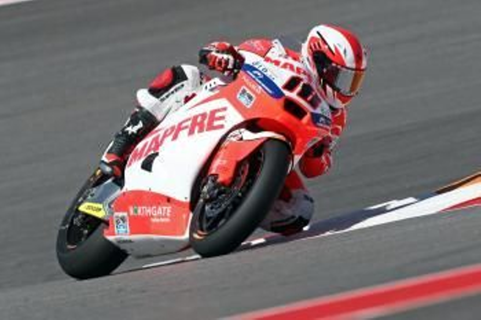Nico Terol, en la carrera disputada ayer en el circuito de Austin.