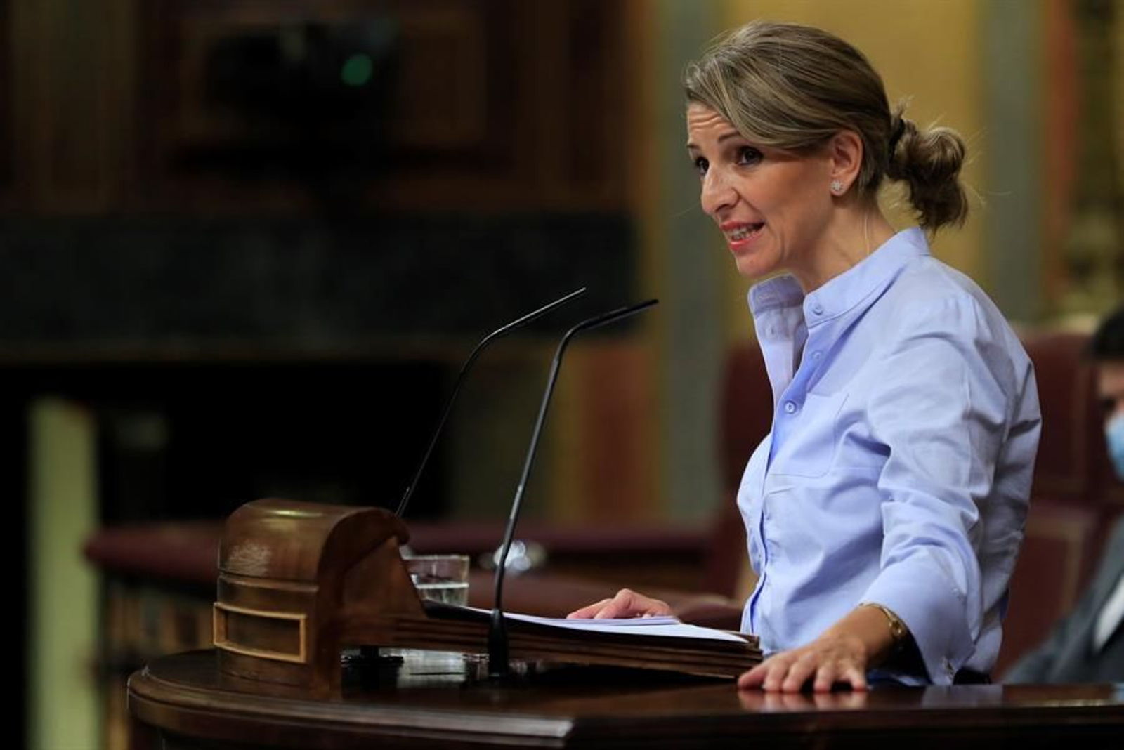 La ministra de Trabajo,Yolanda Díaz