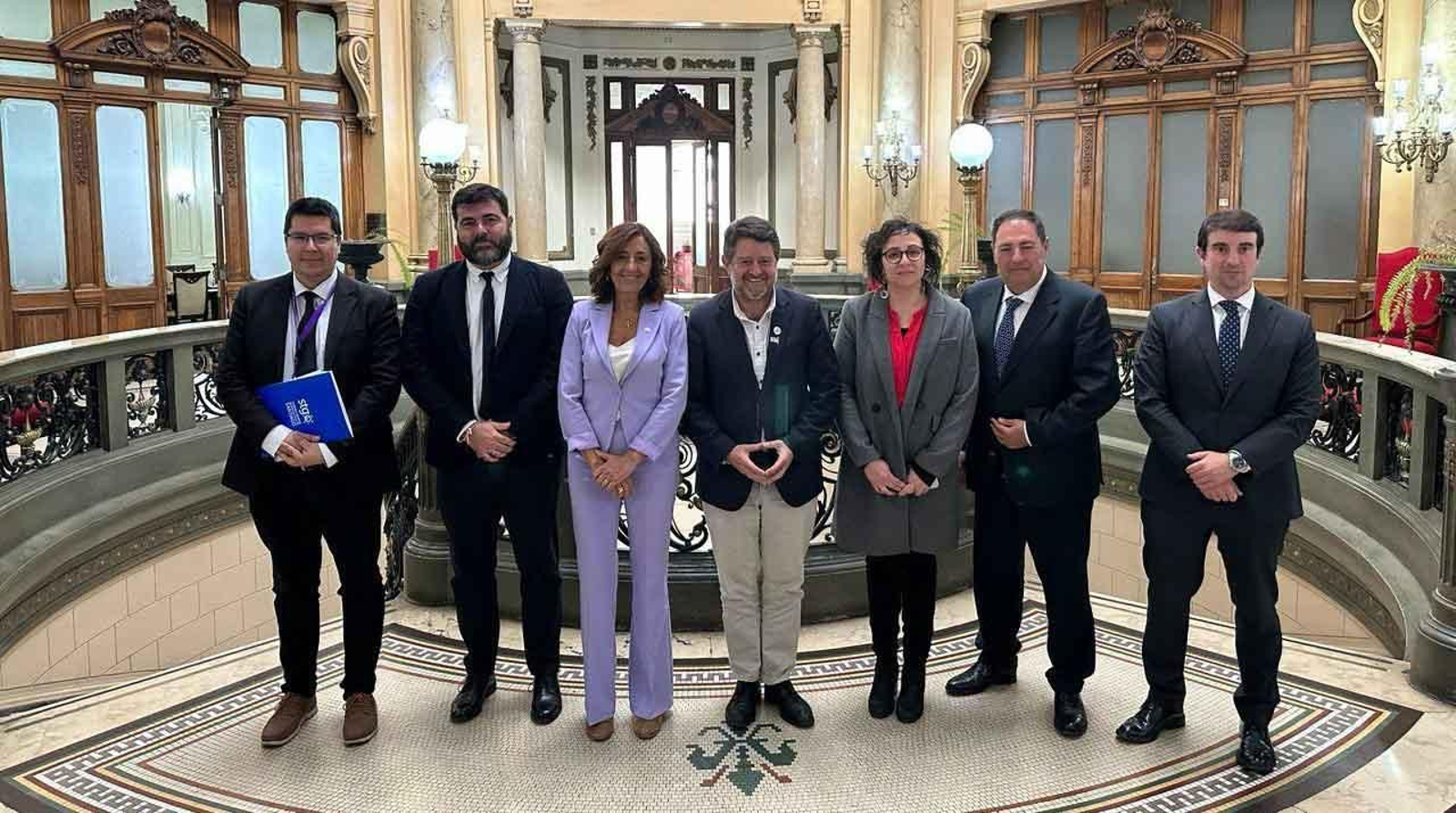 Olatz Garamendi Landa, consejera de Gobernanza Pública y Autogobierno de Euskadi, durante su visita a Chile