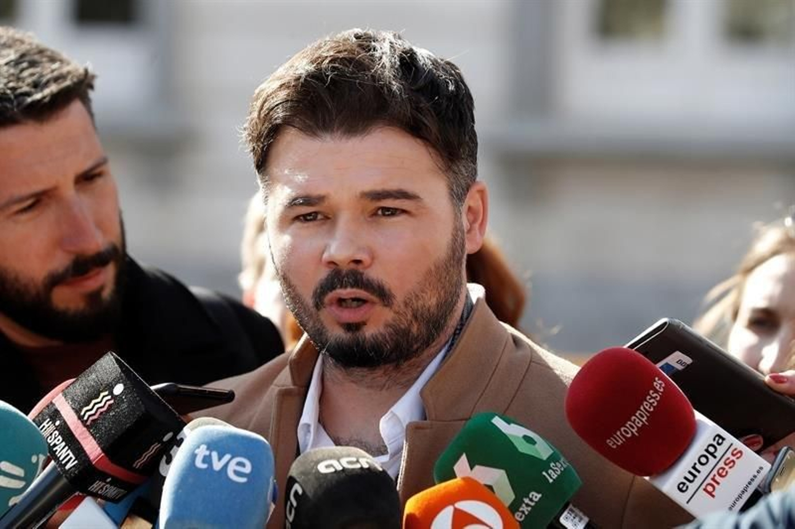 El portavoz y diputado de ERC en el Congreso de los Diputados ,Gabriel Rufián