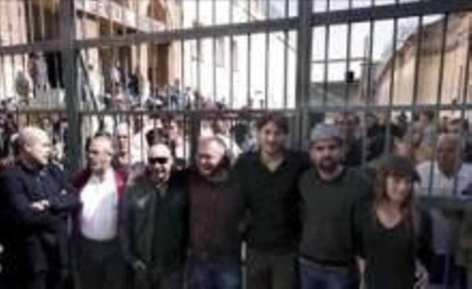 Antigua cárcel de Zamora durante el rodaje de Celda 211.