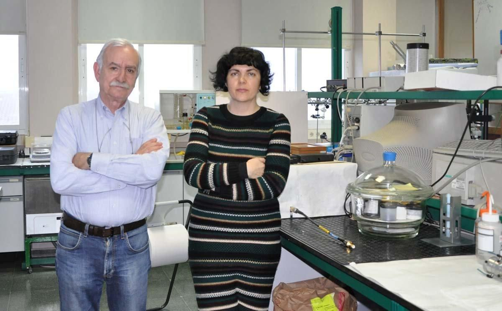 José Luis Legido y Mercedes Palanca, en el departamento.