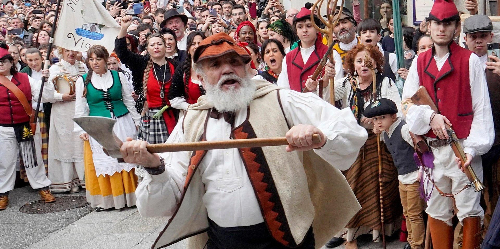 Representación de la Reconquista de Vigo 2024.