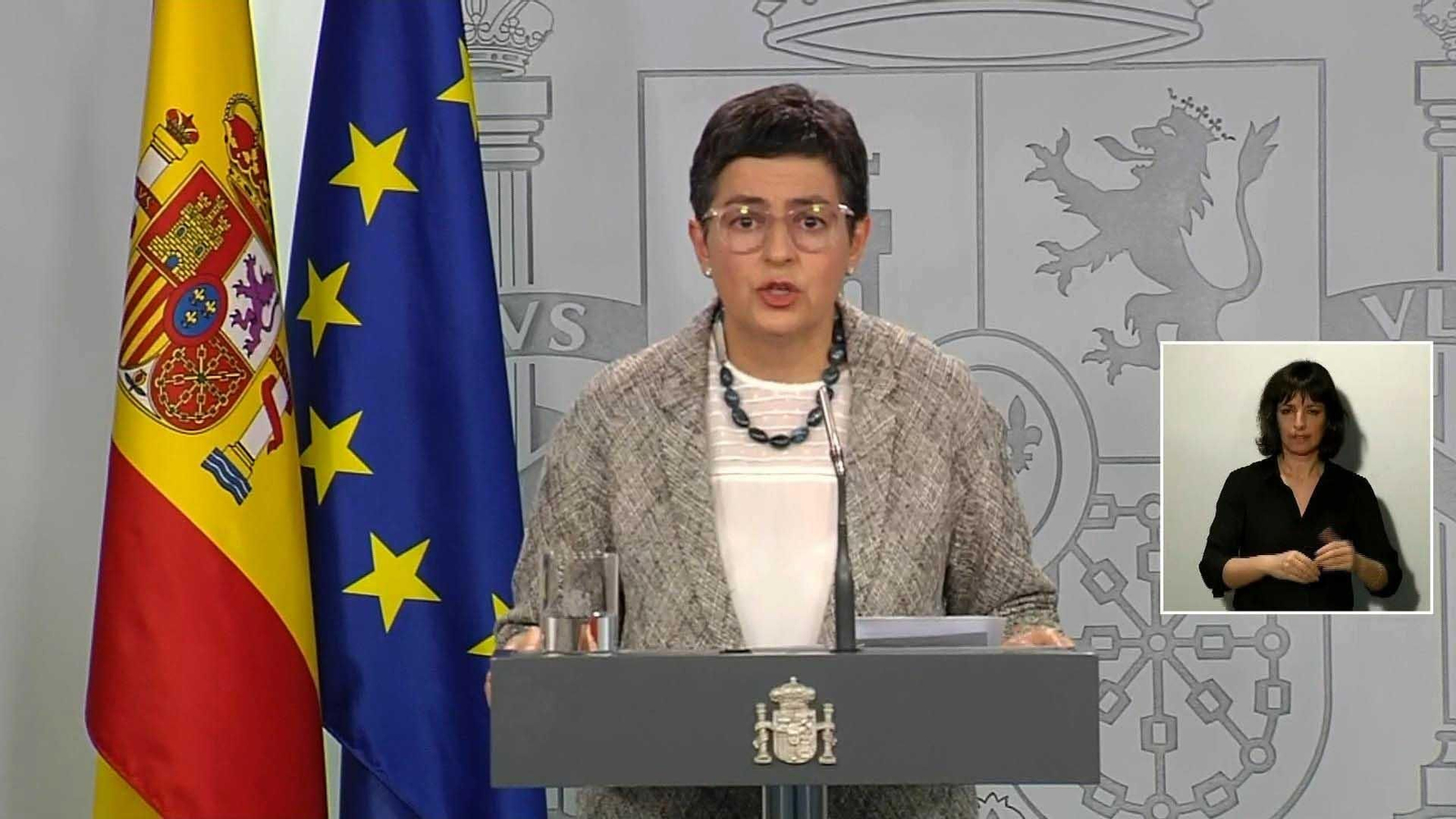 La ministra de Asuntos Exteriores, Arancha González Laya. EFE/EFE-TV