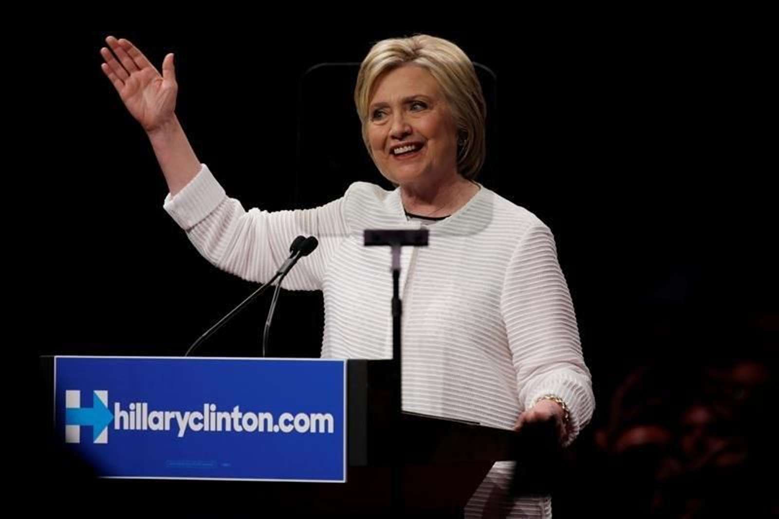 La virtual candidata demócrata a la Presidencia de EEUU, Hillary Clinton.