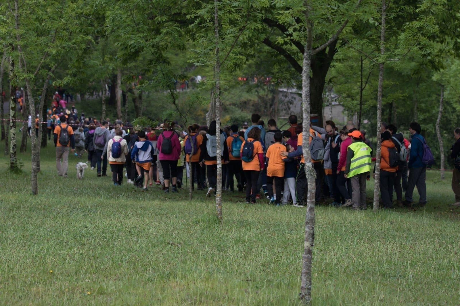 La III Andaina reunió en los montes de Vigo cerca de mil senderistas.